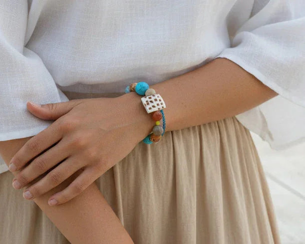 Colour Splash Bracelet - Asimico Handmade Jewellery & Creative Studio