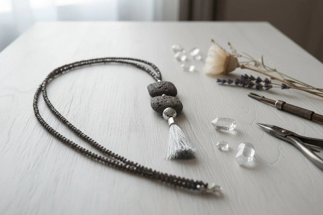 Lava Necklace - Asimico Handmade Jewellery & Creative Studio