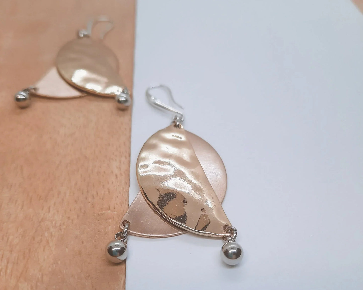 Golden Earrings - Asimico Handmade Jewellery & Creative Studio