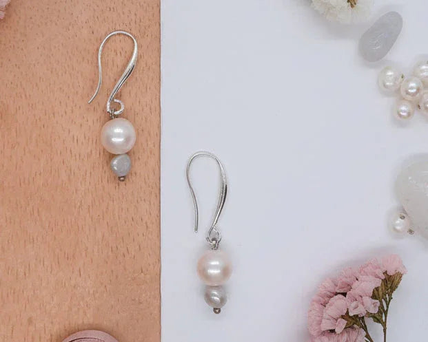 Pearl Earrings - Asimico Handmade Jewellery & Creative Studio