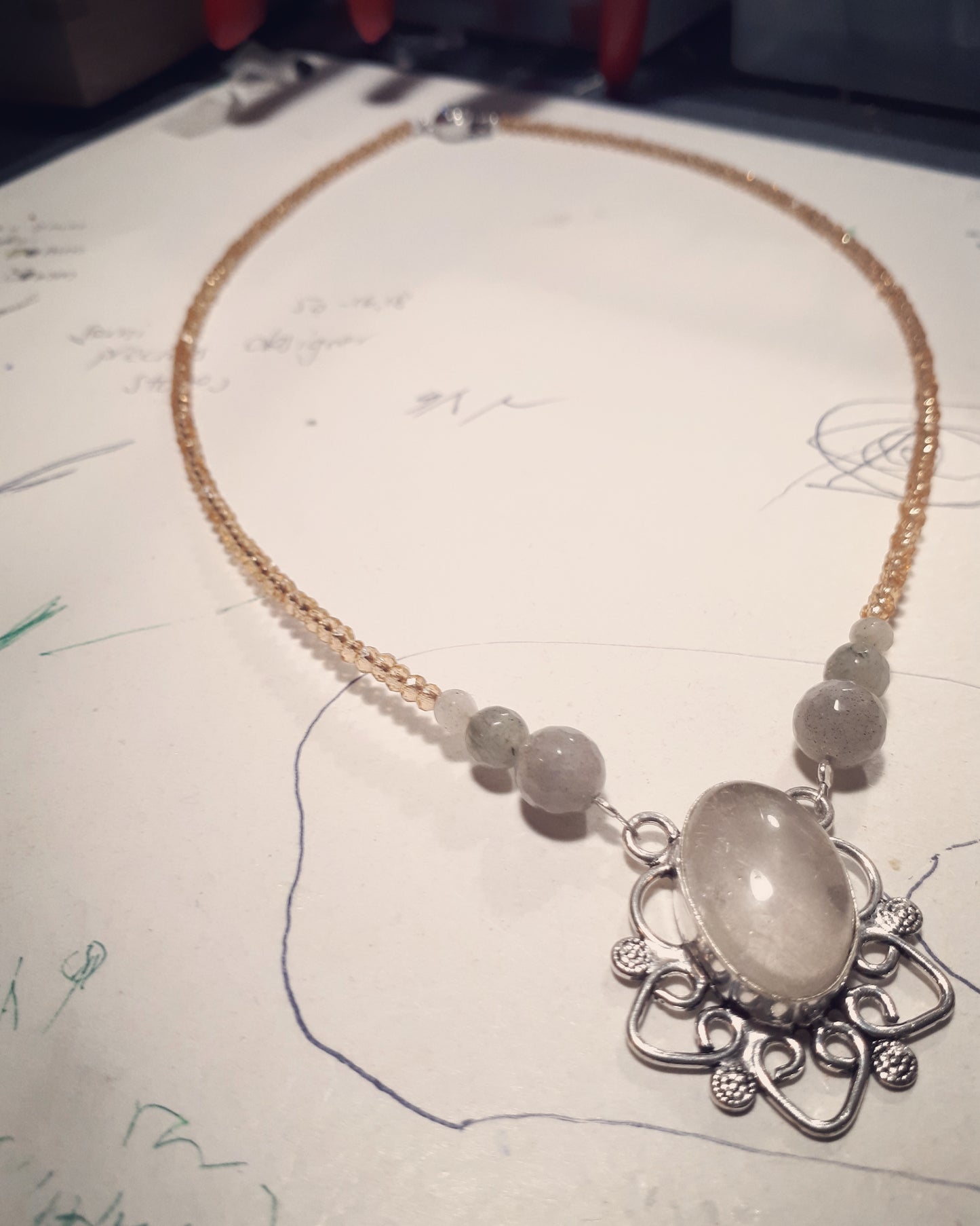 Smoky quarz necklace