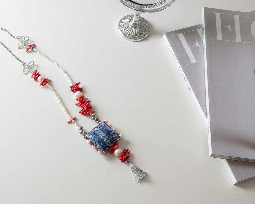 Blue Lucky Charm Necklace