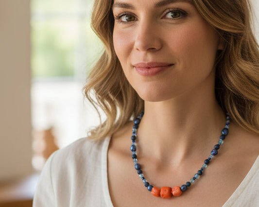 Blue Coral Necklace My store