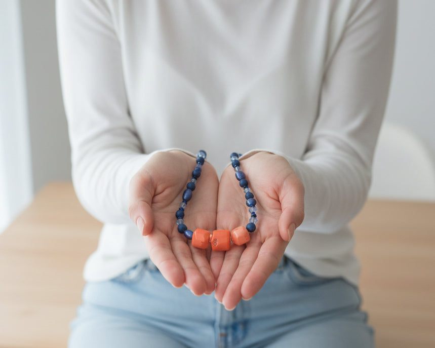Blue Coral Necklace My store