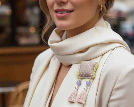 Polka Dot Handmade Brooches