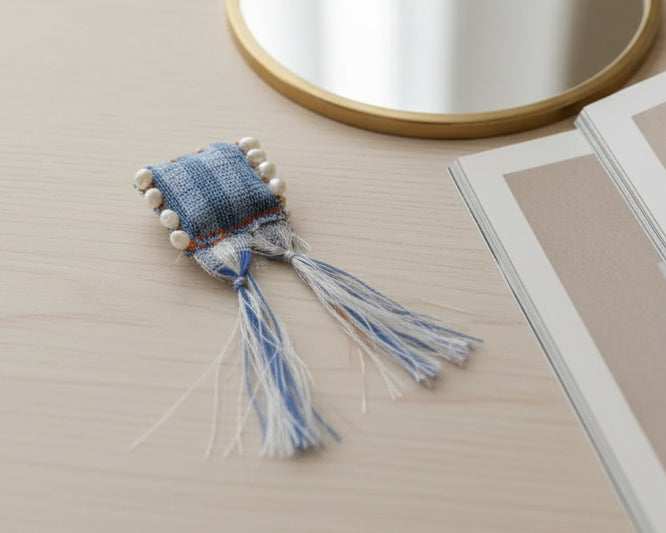 Country Blue Handmade Brooches My Store