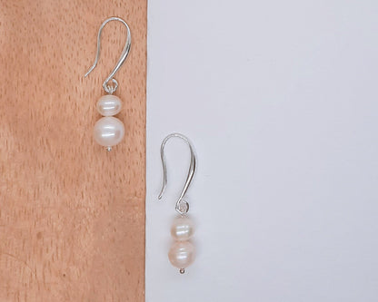 Pearl Drop Earrings Asimico Handmade Jewelry and More