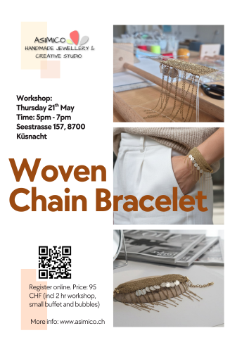 Woven Chain Bracelet Workshop - Asimico Handmade Jewellery & Creative Studio