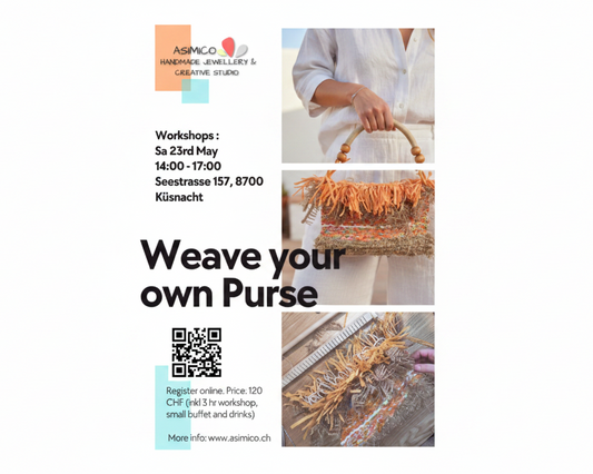 Weave Your Own Purse Workshop - Asimico Handmade Jewellery & Creative Studio