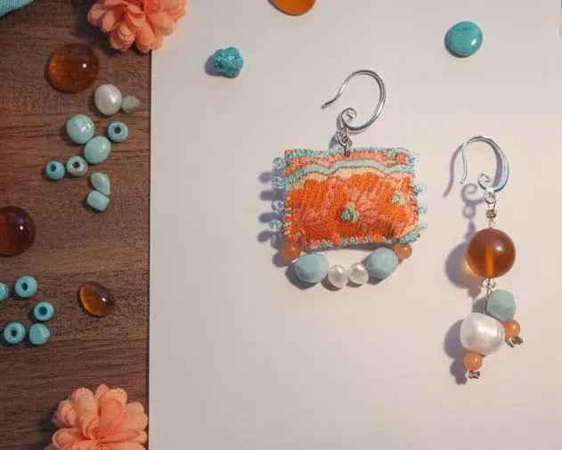 Handmade boho earrings
