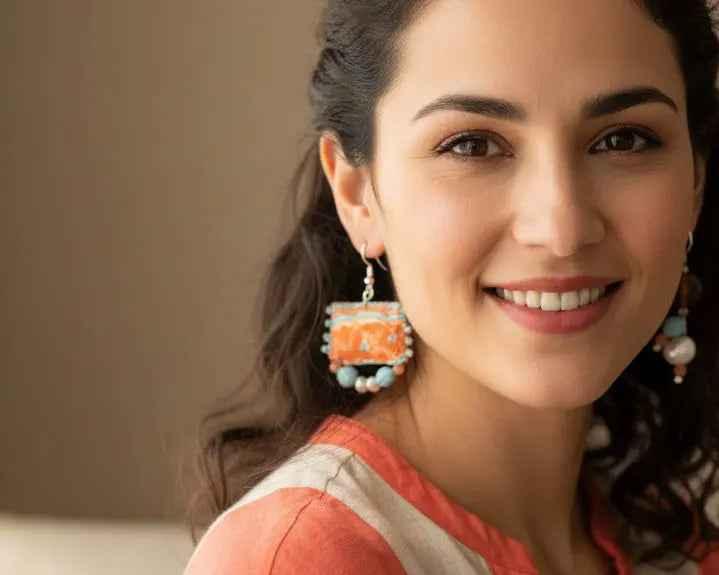 Handmade boho earrings