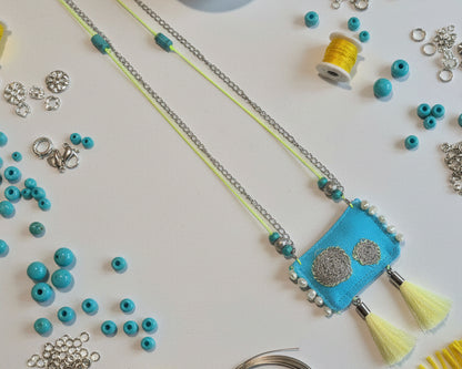 Sky Blue Lucky Charm Necklace