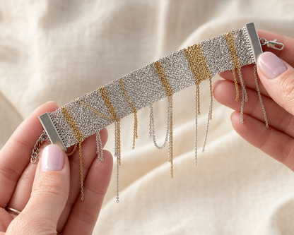 Tiger Wave Chain Bracelet - Asimico Handmade Jewellery & Creative Studio