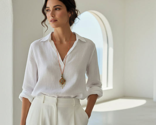 Colourful Enamelled Pendant Necklace - Asimico Handmade Jewellery & Creative Studio