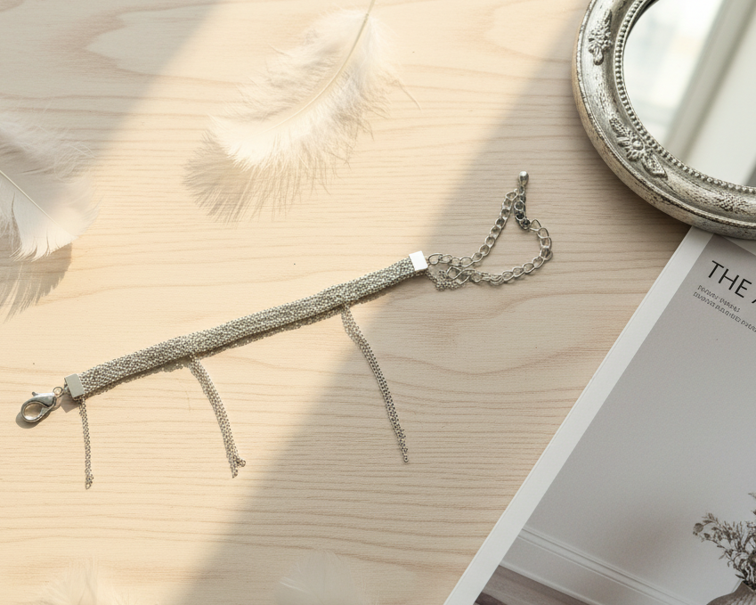 Thin Silver Chain Bracelet - Asimico Handmade Jewellery & Creative Studio