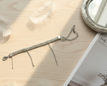 Thin Silver Chain Bracelet - Asimico Handmade Jewellery & Creative Studio