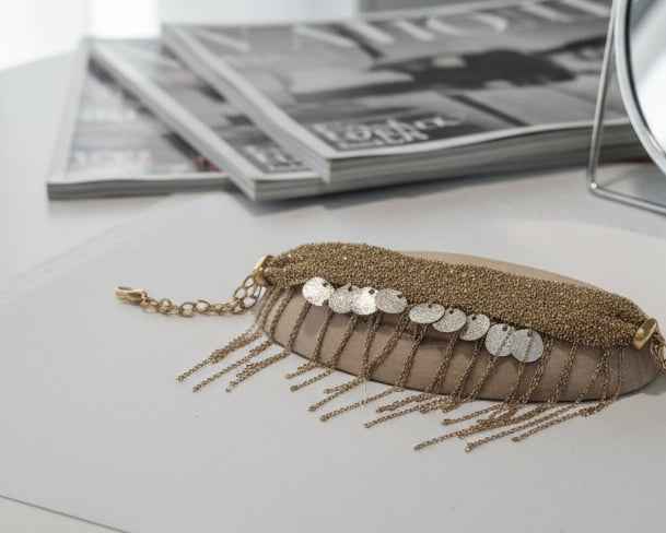 Woven Gold Silver Chain Bracelet