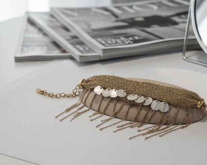 Woven Gold Silver Chain Bracelet
