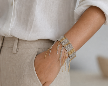 Tiger Wave Chain Bracelet - Asimico Handmade Jewellery & Creative Studio