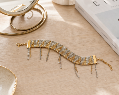 Zigzag Chain Bracelet - Asimico Handmade Jewellery & Creative Studio