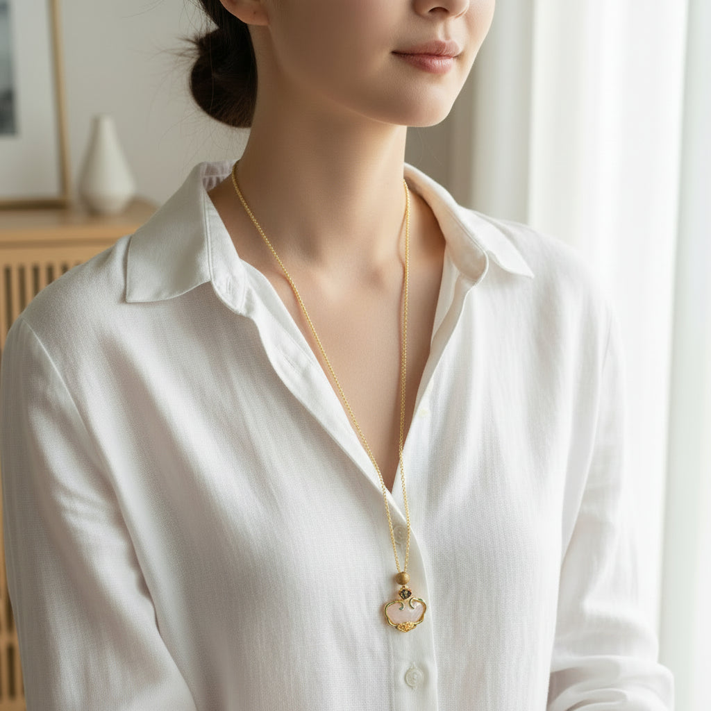 Jade Pendant Necklace - Asimico Handmade Jewellery & Creative Studio