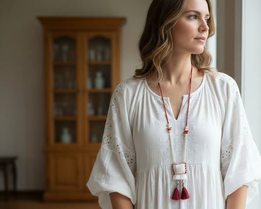 Red Lucky Charm Necklace