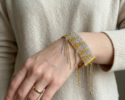 Zigzag Chain Bracelet - Asimico Handmade Jewellery & Creative Studio