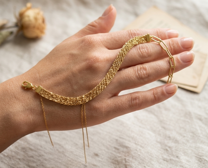 Thin Gold Chain Bracelet - Asimico Handmade Jewellery & Creative Studio