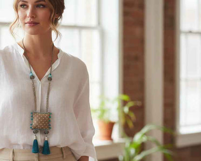 (Copy) Polka Dots Lucky Charm Necklace