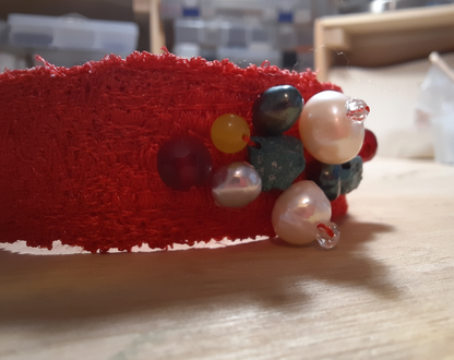 Embroidered Red Bracelet Asimico