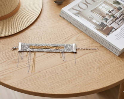 Geometric Chain Bracelet - Asimico Handmade Jewellery & Creative Studio