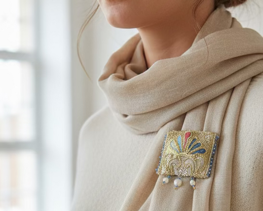 Golden Handmade Brooches My Store