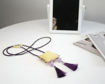 Purple Lucky Charm Necklace