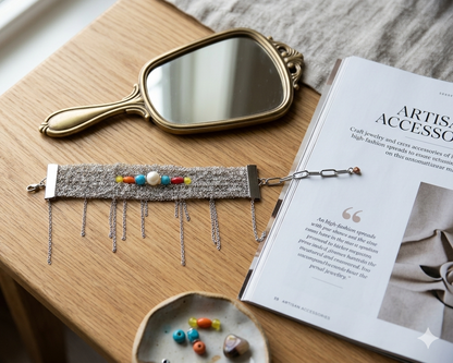 Pearl Coral Chain Bracelet - Asimico Handmade Jewellery & Creative Studio