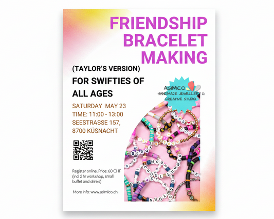 Friendship Bracelet Making Workshop (Taylor’s Version) - Asimico Handmade Jewellery & Creative Studio